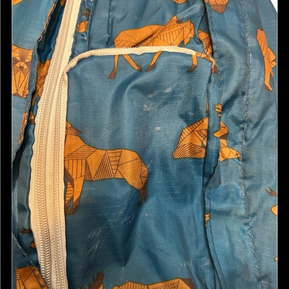 KAVU Sling Rope Bag Teal Rare Retired Great Plains Crossbody Backpack Outdoor - Picture 3 of 5